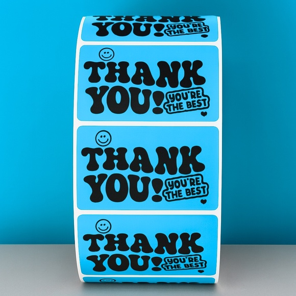Thank You You’re The Best Stickers – Cute Packaging Labels for Small Business 2" - Picture 1 of 11